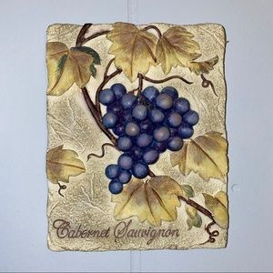 Ceramic “Cabernet Sauvignon” Wall Tile 4.5x5.5in